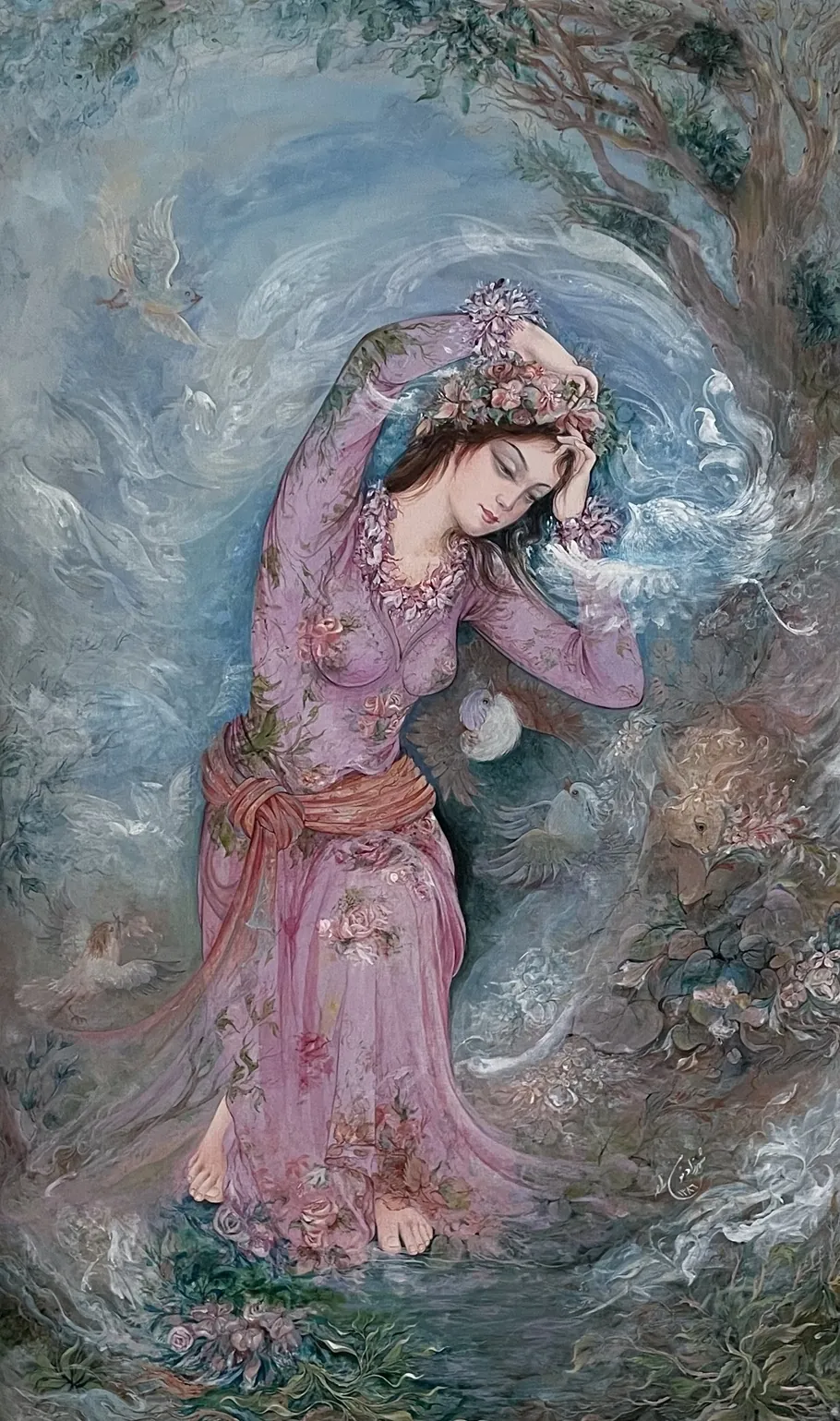 Painting titled A Fairy Being by Shahrzad
