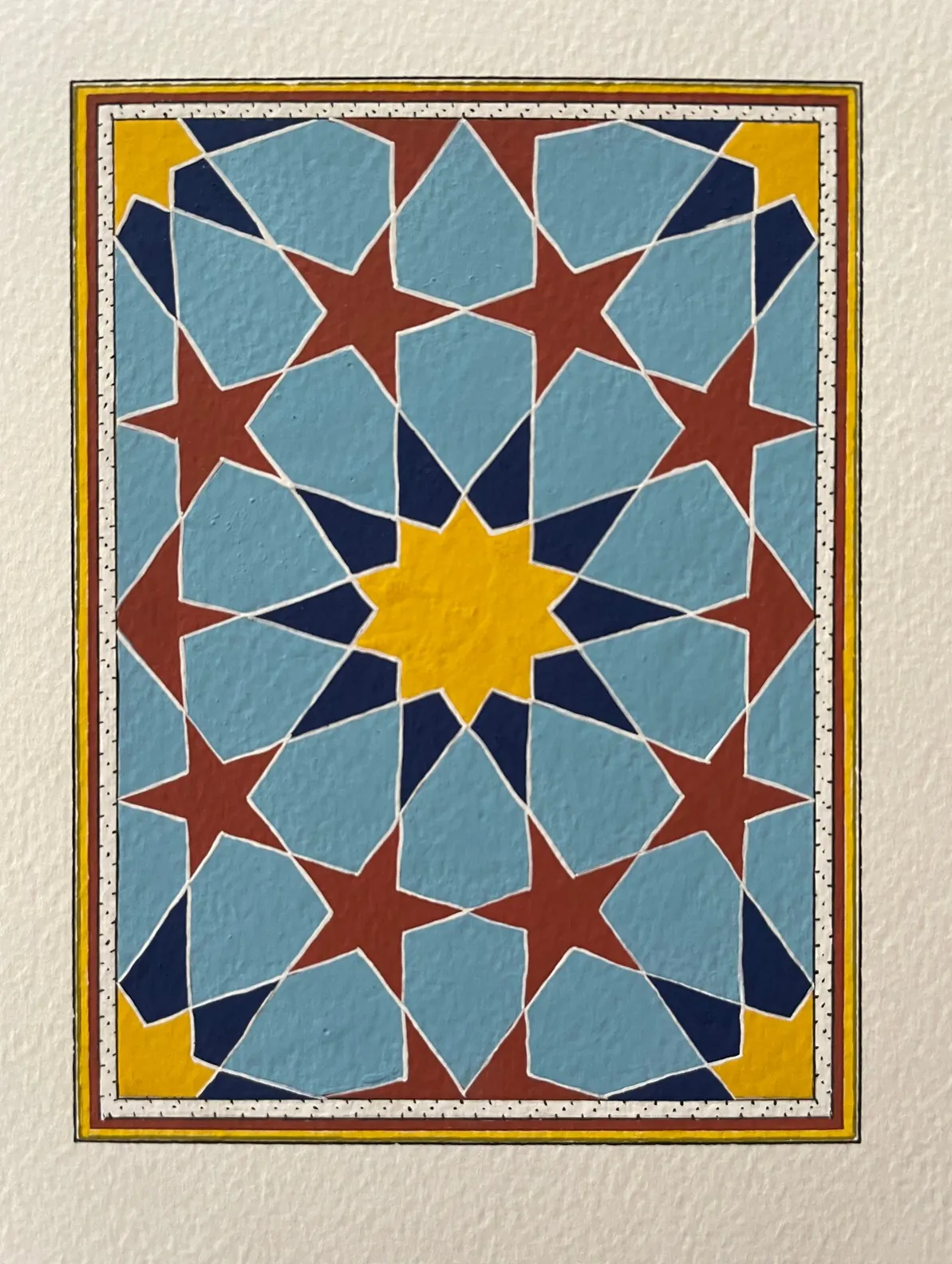 Painting titled Untitled - Tazhib 4 by Shahrzad