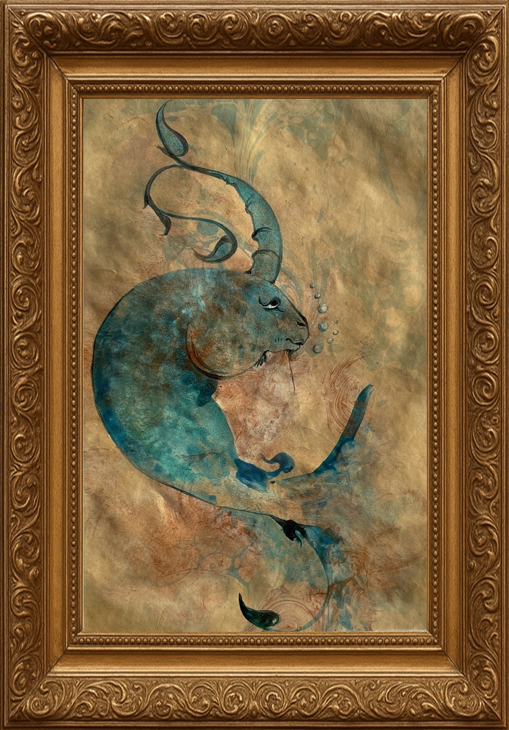 Watercolor painting titled untitled 3 by Shahrzad