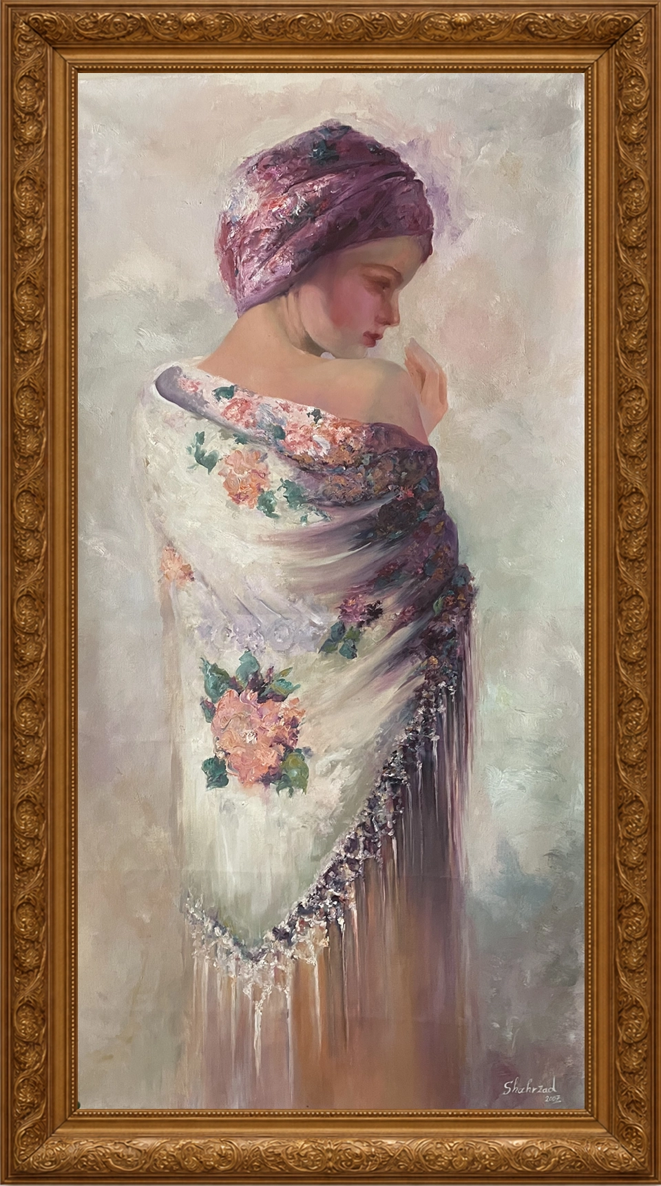 Oil painting titled Untitled - 5 by Shahrzad