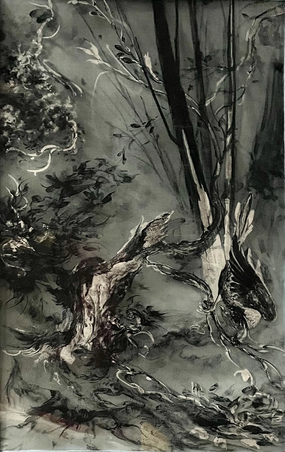 A painting titled Untitled - 6 by Shahrzad